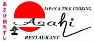 Asahi running sushi logo